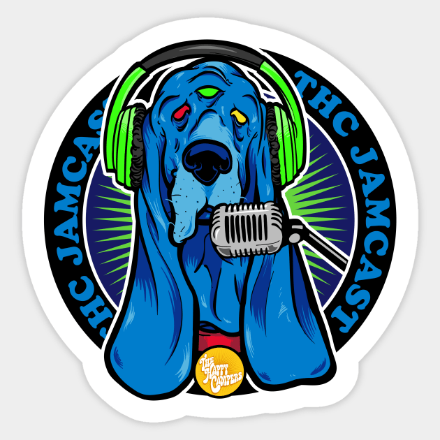 THC Jamcast Logo Sticker by rt-shirts